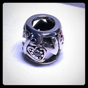 Love 925 stamped silver charm fits Pandora